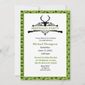 Deer Hunter Camouflage Geburtstagseinladung Einladung (Vorderseite)