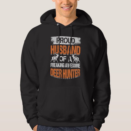 Deer Hunter Hunting Season Huntsman Husband 1 Hoodie (Vorderseite)