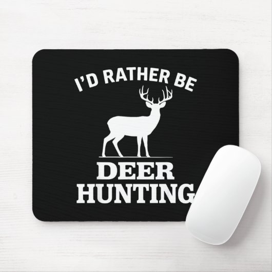 Deer Hunting Art For Men Women Buck Elk Hunter Dee Mousepad (Mit Mouse)