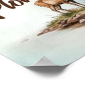 Deer Hunting Birthday Food Plot Table Sign Poster (Ecke)