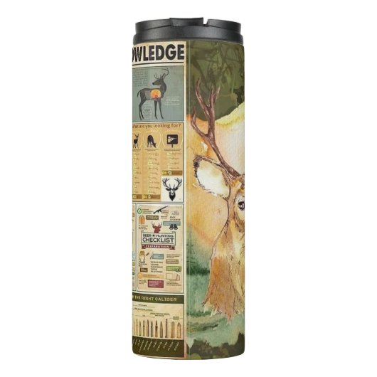 Deer Hunting Checklist Hunters Thermosbecher (Rückseite)
