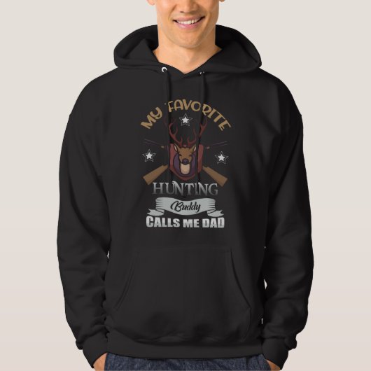 Deer Hunting Dad Deer Hunter Season Hoodie (Vorderseite)