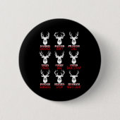 Deer Hunting Gift Hunter Of All Santa's Reindeer Button (Vorderseite)
