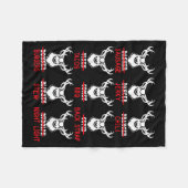 Deer Hunting Gift Hunter Of All Santa's Reindeer Fleecedecke (Vorderseite (Horizontal))