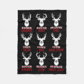 Deer Hunting Gift Hunter Of All Santa's Reindeer Fleecedecke (Vorderseite)