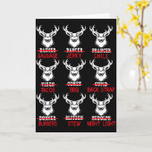 Deer Hunting Gift Hunter Of All Santa's Reindeer Karte (Gelbe Blume)