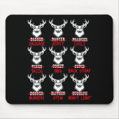 Deer Hunting Gift Hunter Of All Santa's Reindeer Mousepad (Vorne)