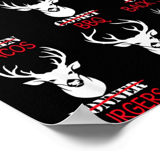 Deer Hunting Gift Hunter Of All Santa's Reindeer Poster (Ecke)