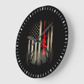 Deer hunting große wanduhr (Winkel)