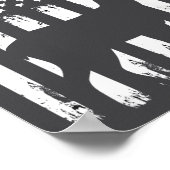 Deer Hunting Hunter Camo Usa American Flag Patriot Poster (Ecke)