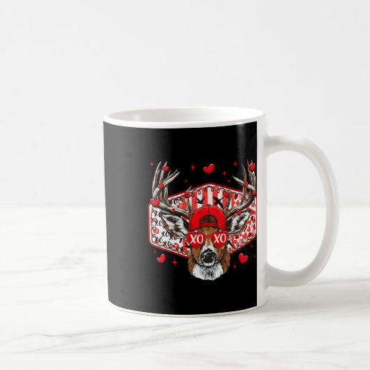 Deer Hunting Xoxo Valentine Buck Boys Cap Men Wome Kaffeetasse (Rechts)