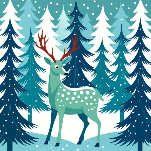 Deer Illustration Phone Case iPhone Hülle