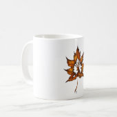 Deer in a leaf kaffeetasse (Vorderseite Links)