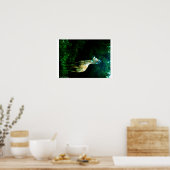 Deer in der Abenddämmerung Poster (Küche)