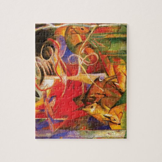 Deer in Forest von Franz Marc Puzzle (Vertikal)