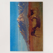 Deer in Mountain Zuhause, Albert Bierstadt Puzzle (Vertikal)