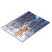 Deer in the Snow Notizblock (Linke Seite)