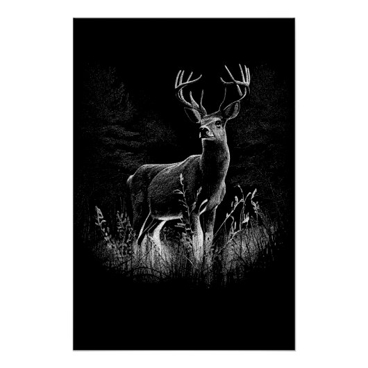 deer in the wild poster (Vorderseite)