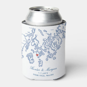 Deer Isle Maine Aragosta Gastgeschenk Hochzeit Coo Dosenkühler