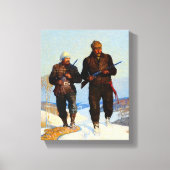 Deer Junters von Newell Convers Wyeth Leinwanddruck (Vorderseite)