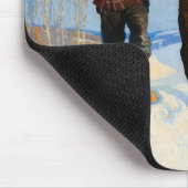 Deer Junters von Newell Convers Wyeth Mousepad (Ecke)