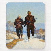 Deer Junters von Newell Convers Wyeth Mousepad (Vorne)