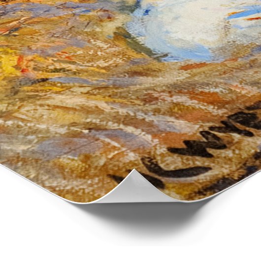 Deer Junters von Newell Convers Wyeth Poster (Ecke)