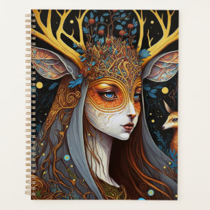 Deer Lady Fantasy Art Planer