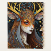 Deer Lady Fantasy Art Planer (Rückseite)