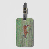 Deer Luggage Tag Gepäckanhänger (Vorderseite Vertikal)