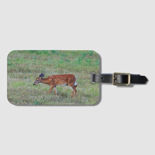 Deer Luggage Tag Gepäckanhänger (Vorderseite (Horizontal))