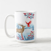 Deer Meets Kardinal Keramik Tasse (Links)