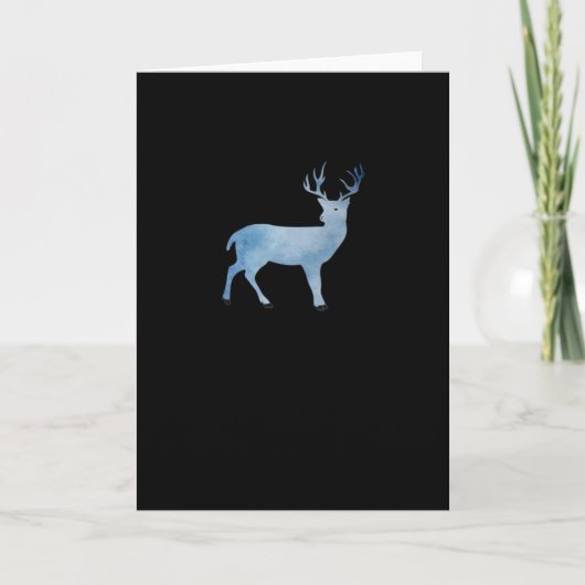 Deer Modern Artistic Design Karte (Vorderseite)