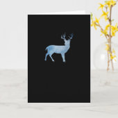 Deer Modern Artistic Design Karte (Gelbe Blume)