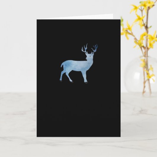 Deer Modern Artistic Design Karte (Gelbe Blume)