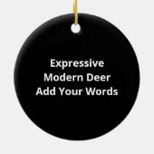 Deer Modern Artistic Design Keramik Ornament (Hinten)