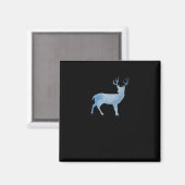 Deer Modern Artistic Design  Magnet (Vorderseite/Rückseite)