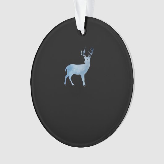 Deer Modern Artistic Design Ornament (Vorderseite)