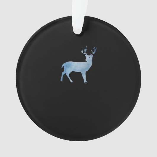 Deer Modern Artistic Design Ornament (Vorderseite)