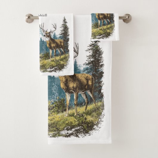 Deer Nature Badhandtuch Set (Insitu)