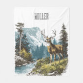 Deer Nature  Fleecedecke (Vorderseite)
