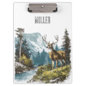 Deer Nature  Klemmbrett (Vorderseite)