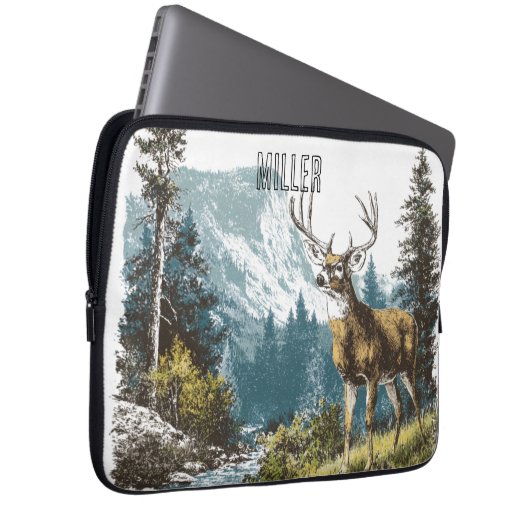 Deer Nature Laptopschutzhülle (Vorne Rechts)