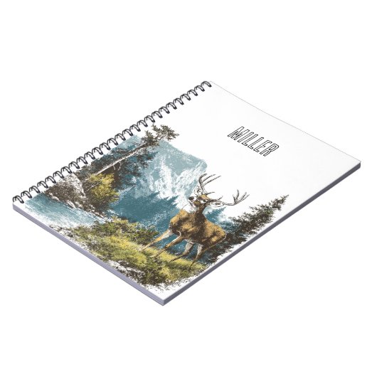 Deer Nature  Notizblock (Linke Seite)