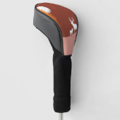 Deer on Moon Lit Hill Golf Headcover (angewinkelt)