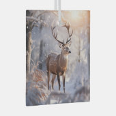 Deer Ornament Aus Glas (Vorderseite Rechts)