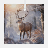 Deer Ornament Aus Glas (Rückseite)