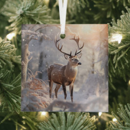 Deer Ornament Aus Glas
