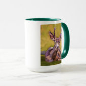 Deer Painting - Gift for Animal Lovers Tasse (VorderseiteRechts)