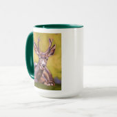 Deer Painting - Gift for Animal Lovers Tasse (Vorderseite Links)